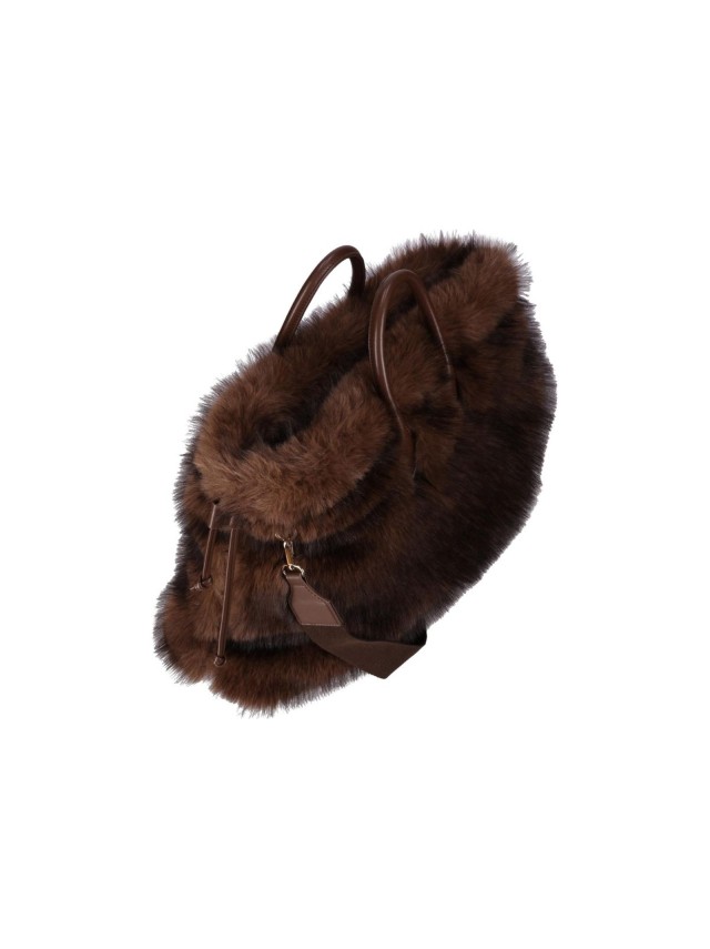 Bolso tote Chika10 Marrón Efecto Pelo...