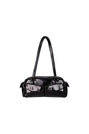 Bolso de Hombro Chika10 Negro Charol Linda LINDA01