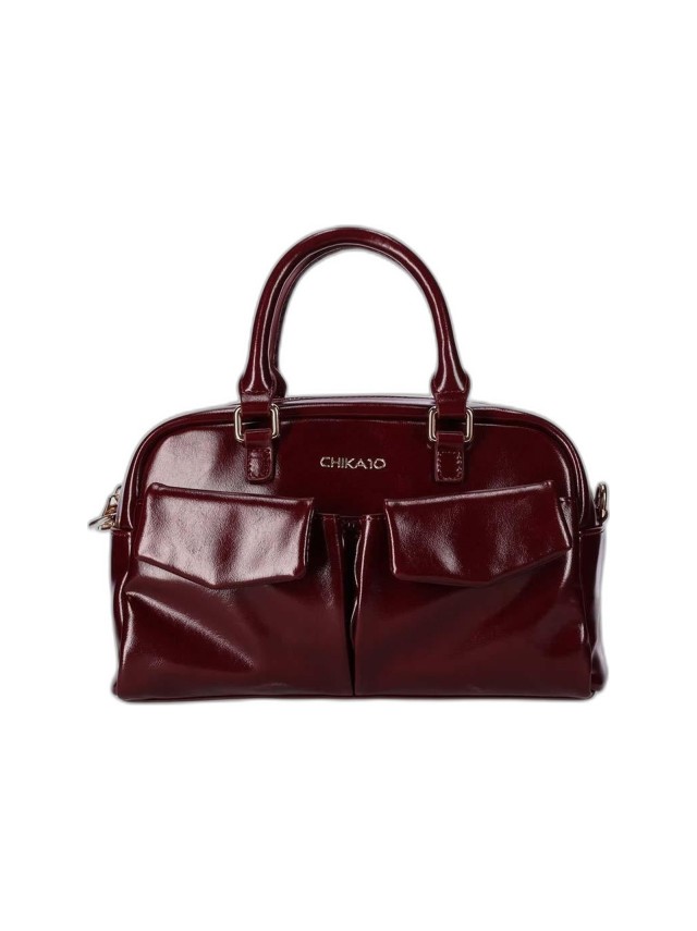 Bolso de mano Chika10 Burdeos Charol...