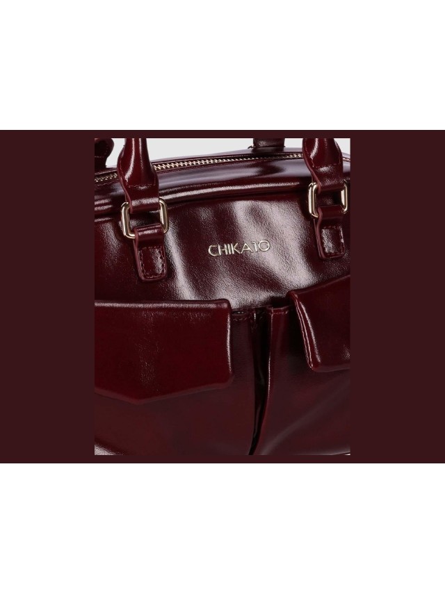 Bolso de mano Chika10 Burdeos Charol...