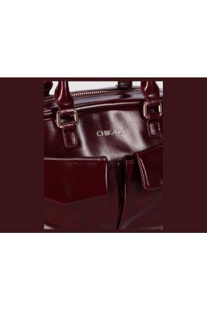 Bolso de mano Chika10 Burdeos Charol Linda 02 LINDA02