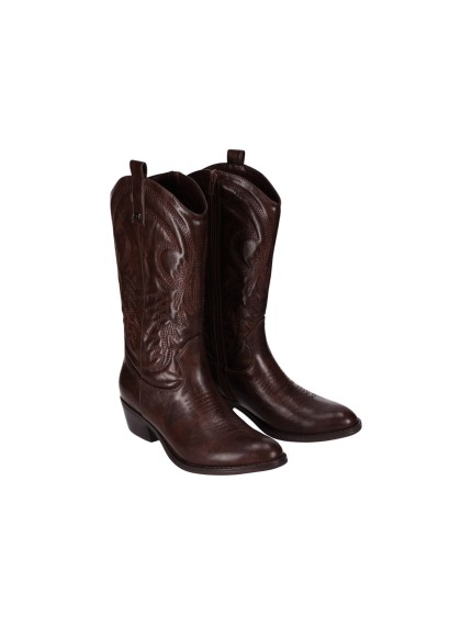 Botas CHIKA10 Mujer Marrón Estilo Cowboy ISKIA04 2