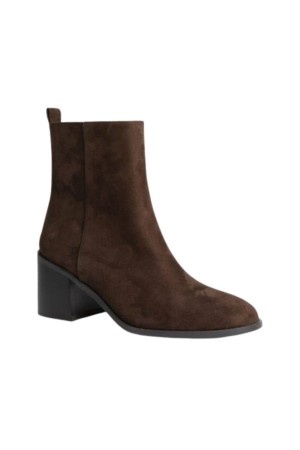 BOTIN TACON CUADRADO CORINA MARRON OSCURO