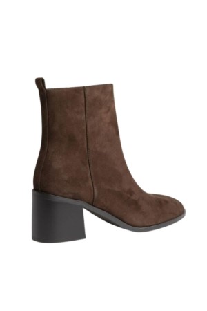 BOTIN TACON CUADRADO CORINA MARRON OSCURO