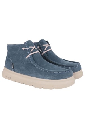 BOTA SEÑORA PITAS AZUL