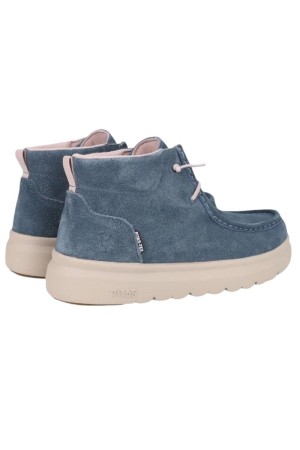 BOTA SEÑORA PITAS AZUL