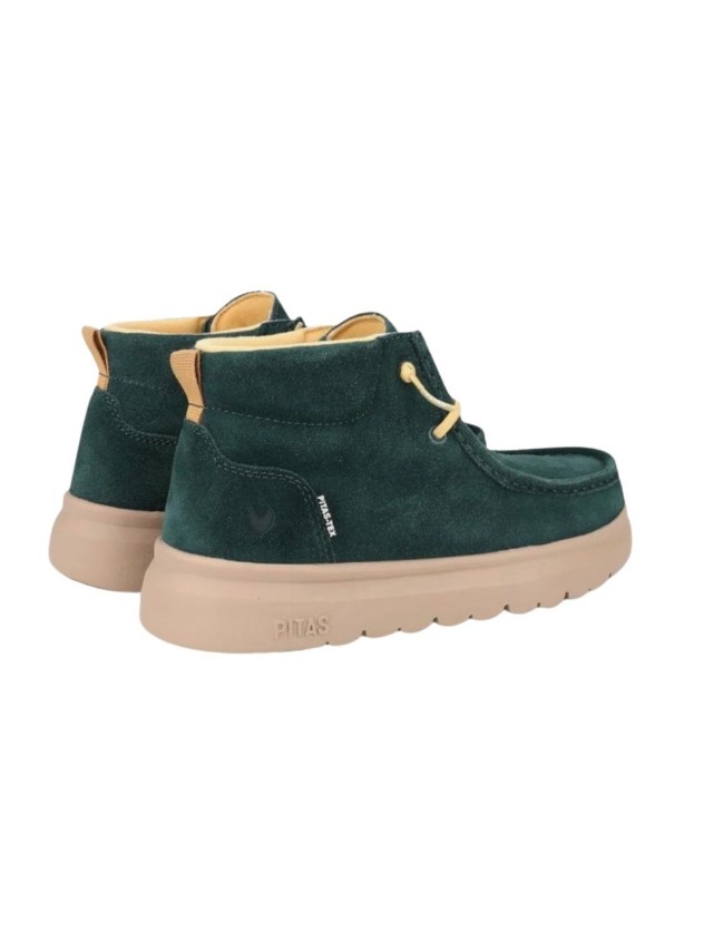 BOTA SEÑORA PITAS VERDE OSCURO