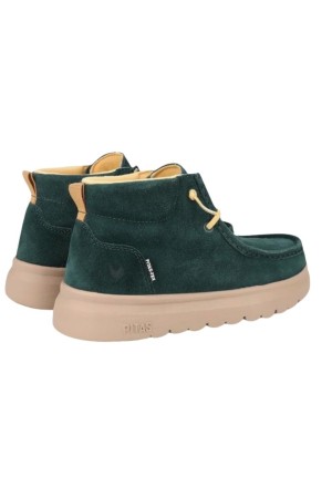 BOTA SEÑORA PITAS VERDE OSCURO