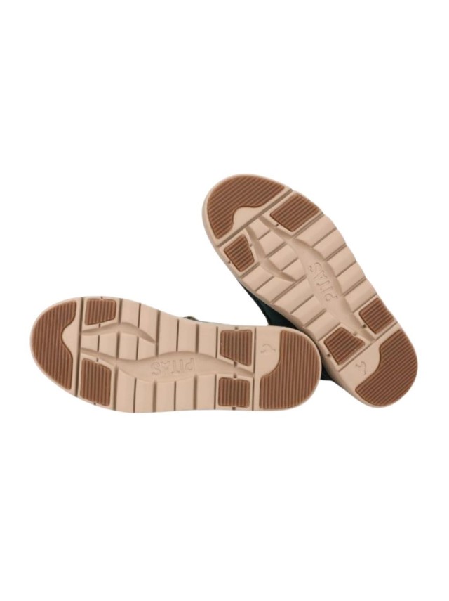 BOTA SEÑORA PITAS VERDE OSCURO