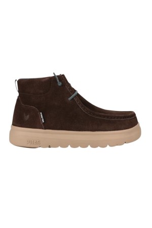 BOTA SEÑORA PITAS MARRON OSCURO