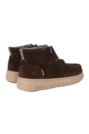 BOTA SEÑORA PITAS MARRON OSCURO