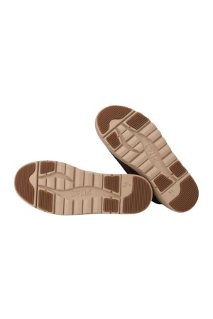 BOTA SEÑORA PITAS MARRON OSCURO