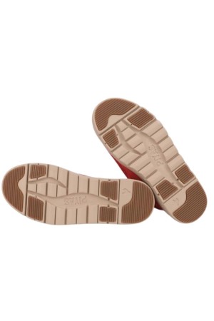 BOTA SEÑORA PITAS ROJO