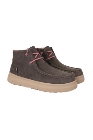 BOTA SEÑORA PITAS GRIS OSCURO