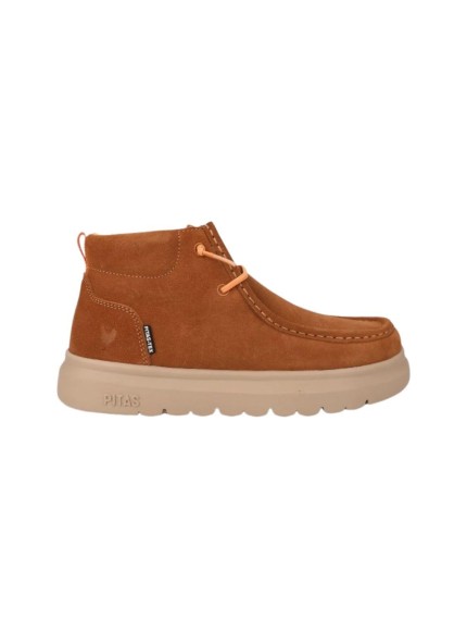 BOTA SEÑORA PITAS MARRRON MEDIO