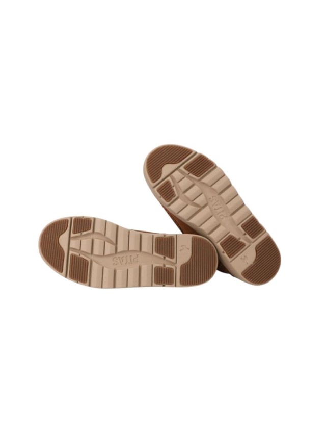 BOTA SEÑORA PITAS MARRRON MEDIO