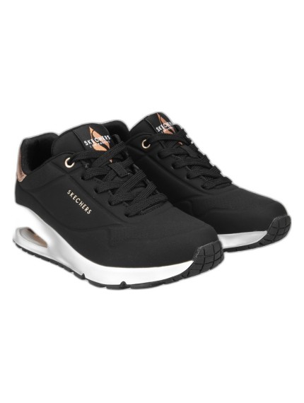 Deportivos Skechers Mujer Negro-Blanco Uno Golden Air 177094