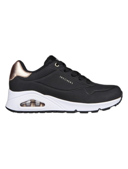 Deportivos Skechers Mujer Negro-Blanco Uno Golden Air 177094 2