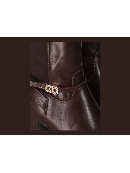 Botines CHIKA10 Mujer Marrón Trumpet 01 Tacón Bajo TRUMPET01 2