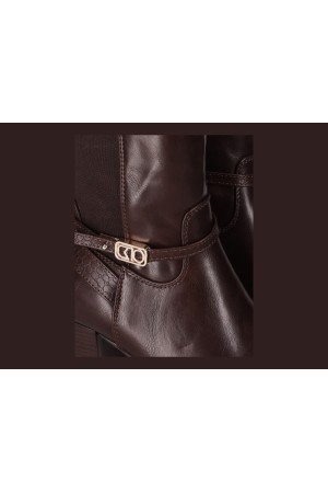 Botines CHIKA10 Mujer Marrón Trumpet 01 Tacón Bajo TRUMPET01