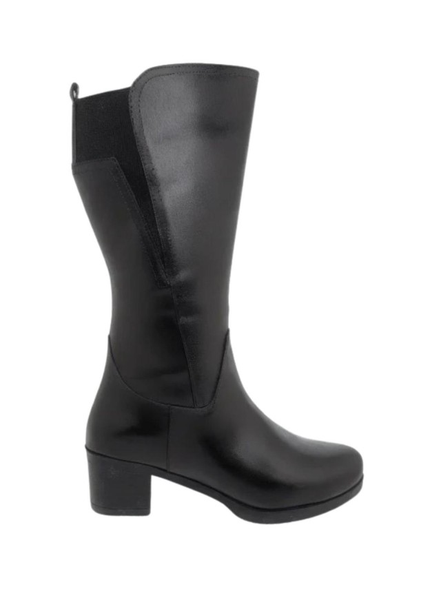 BOTA ALTA ELASTICO NEGRO