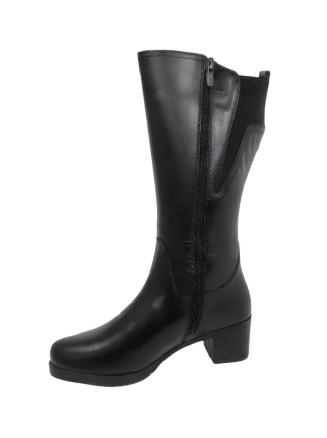 BOTA ALTA ELASTICO NEGRO