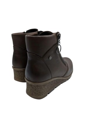 BOTIN CREMALLERA LATERAL MARRON