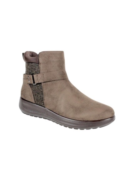 BOTIN HEBILLA SEÑORA TAUPE
