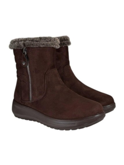 BOTA PELO CREMALLERA MARRON OSCURO 2