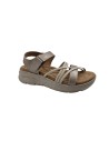 sandalias cuña calzados primavera bl2567 PLATINO