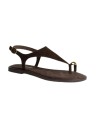 sandalias planas corina m6442 MARRON OSCURO