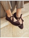 merceditas y bailarinas imp. y venta levantina fb5673 MARRRON MEDIO