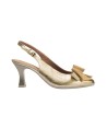 zapatos de salon pitillos oro 11191