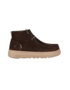BOTA SEÑORA PITAS MARRON OSCURO