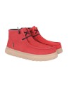 BOTA SEÑORA PITAS ROJO