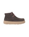 BOTA SEÑORA PITAS GRIS OSCURO